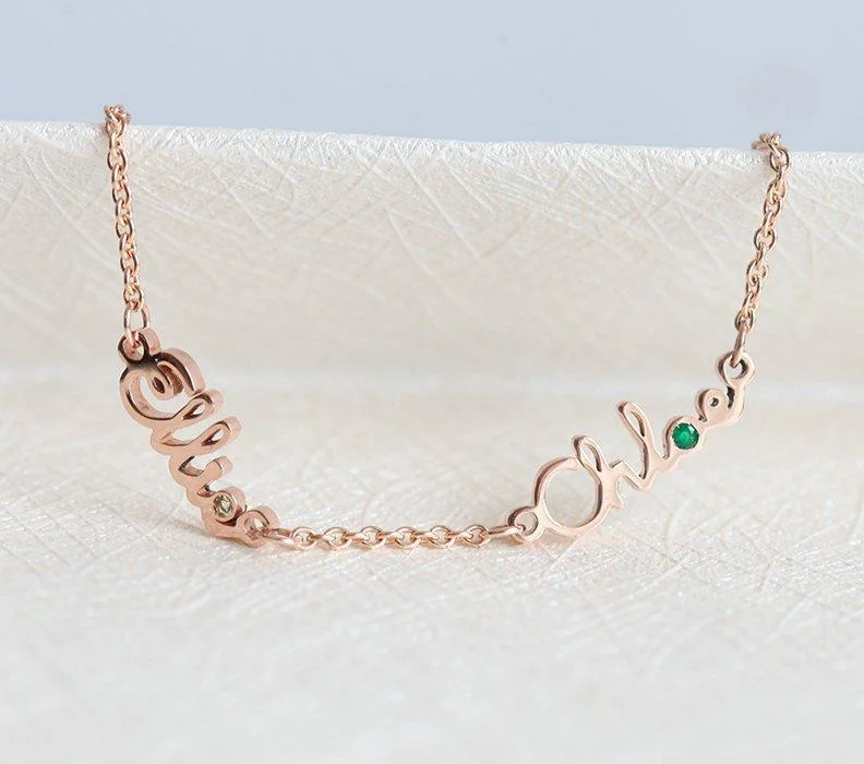 custom silver bracelet for personal style -Mother Daughter Bracelet Jewelry, 14K Rose Gold