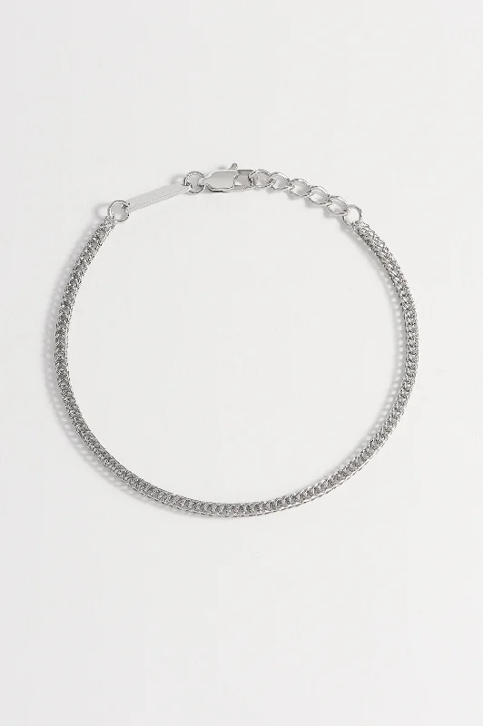 delicate crystal bracelet for fashion -Mens Fox Tail Chain Bracelet