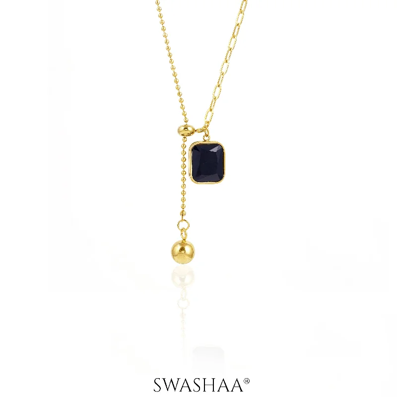 engraved pendant necklace -Balam 18K Gold Plated Necklace