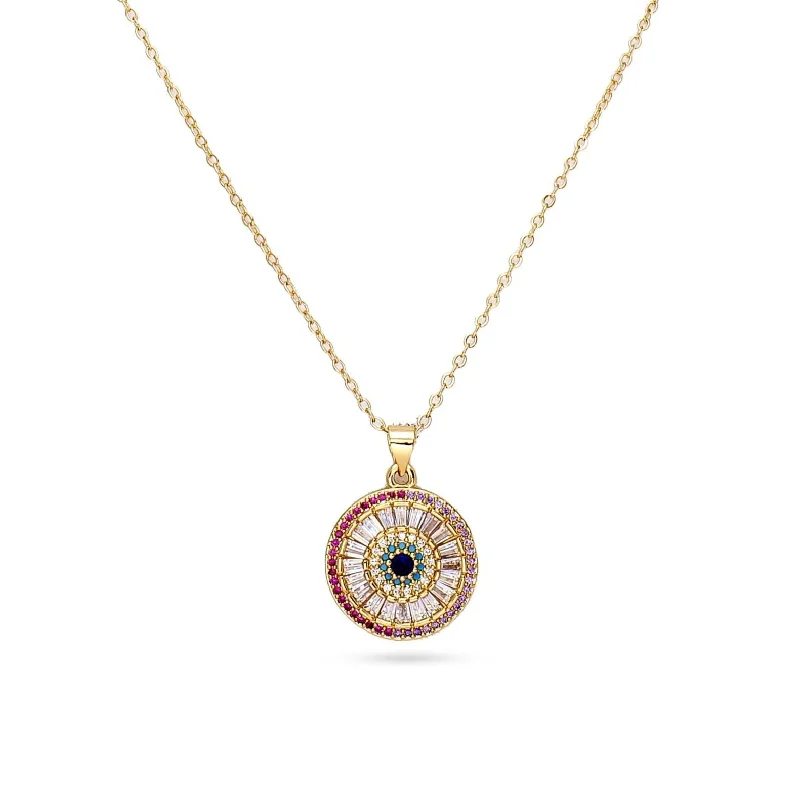 heart-shaped pendant necklace -Kora 18K Gold Plated Necklace