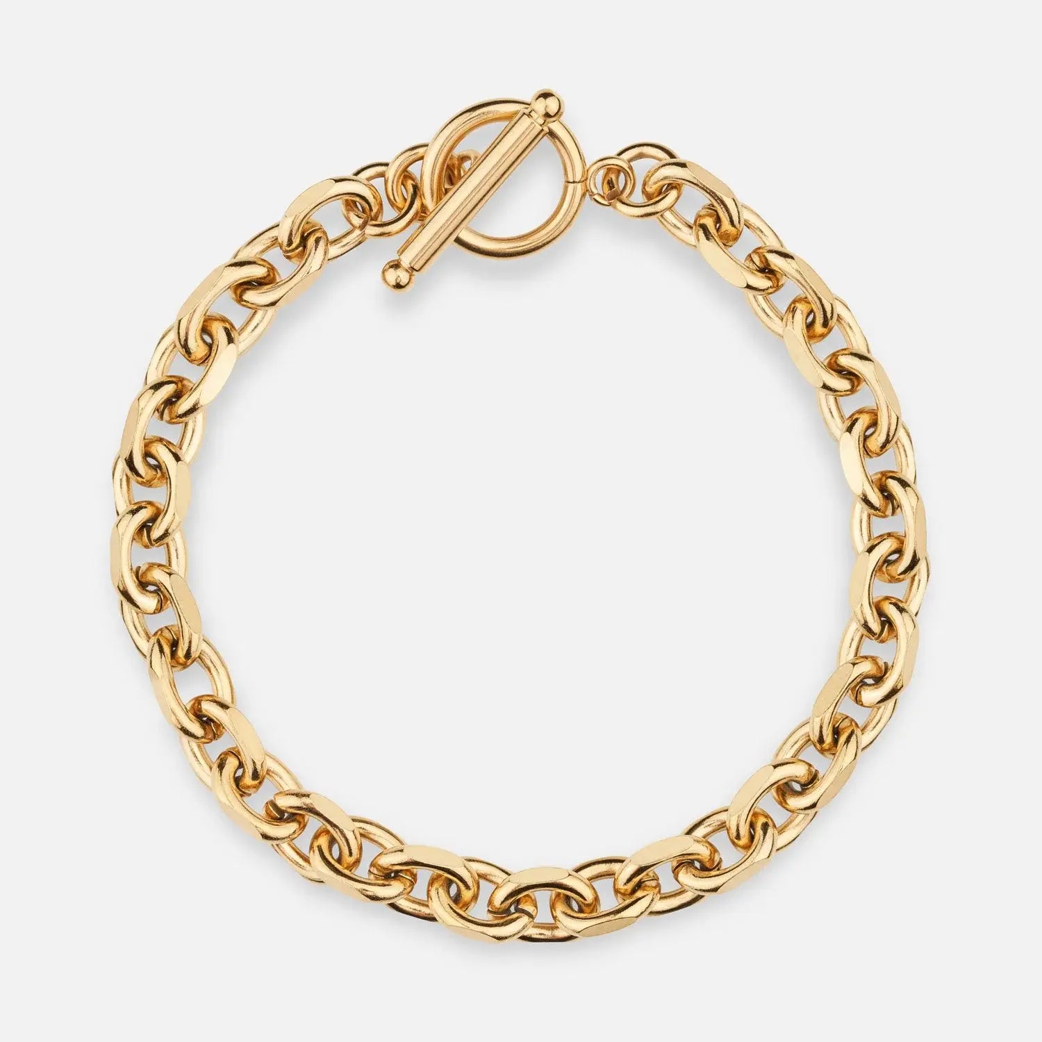 modern choker necklace -"MILAN" Toggle Bracelet - Gold