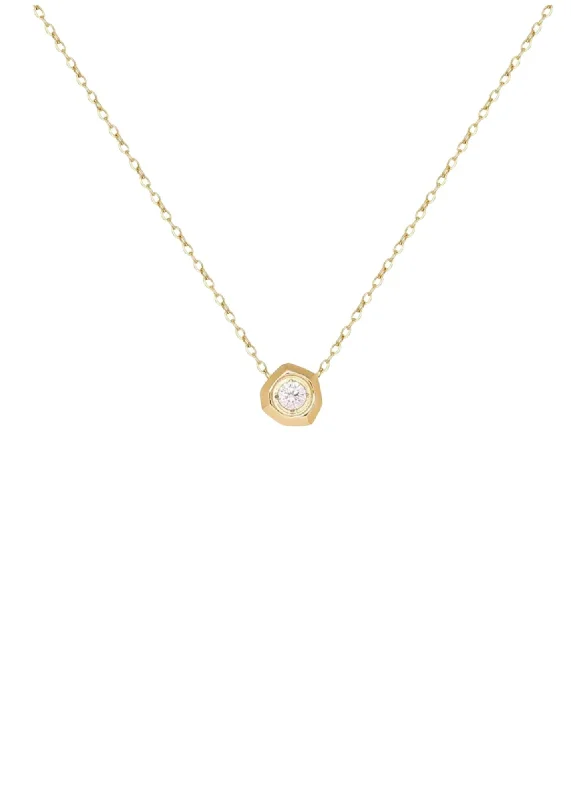 unique gold pendant necklace -ELISHA