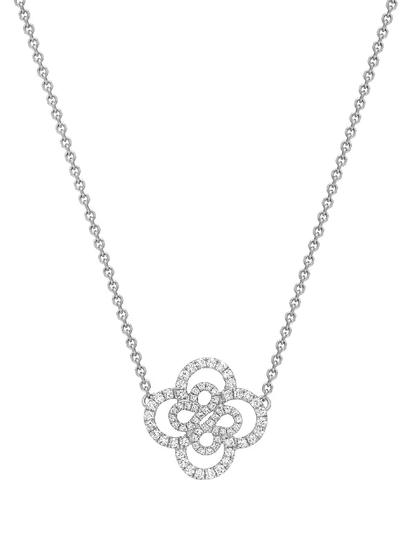 custom charm necklace -Be Boodles Double Motif Platinum Pendant