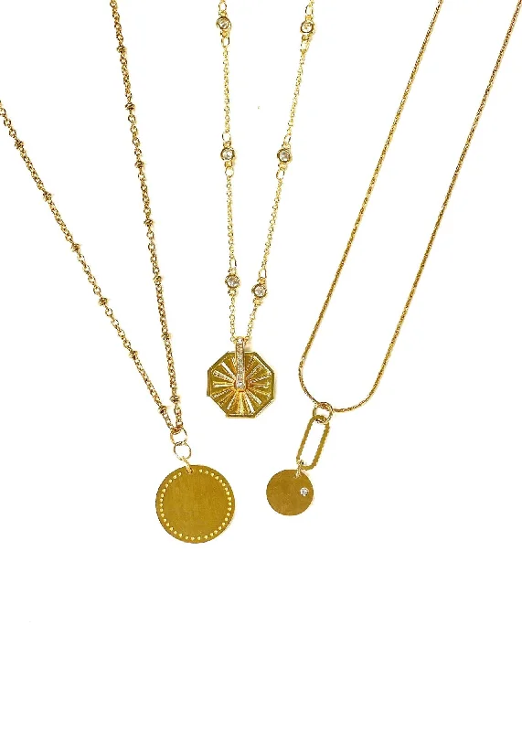 gold and silver necklace set -Mauldin