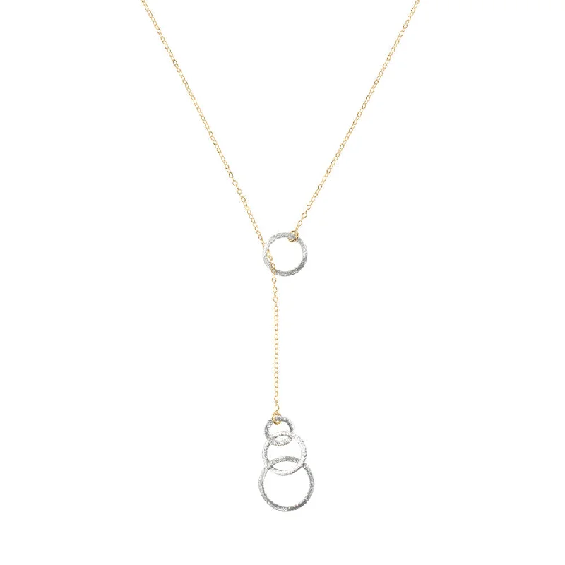 Silver Circles / Gold Chain