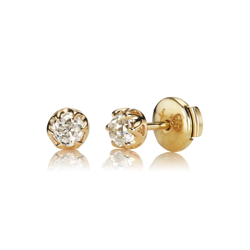 wedding rings with diamond details -Bea Studs 0.81