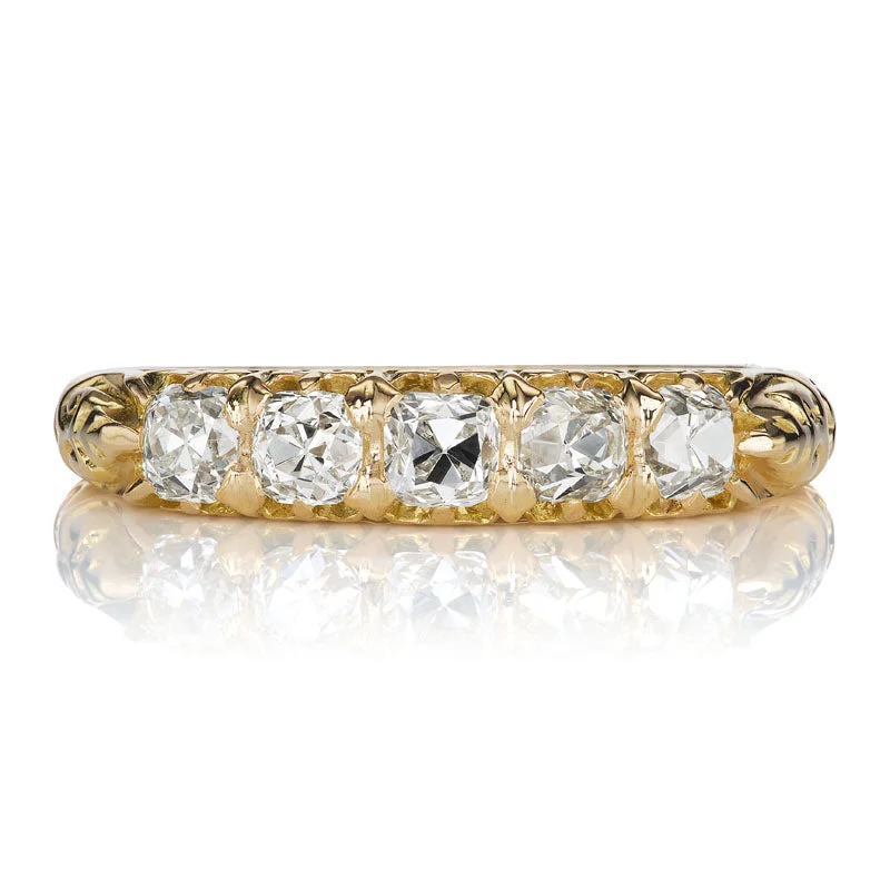 silver promise rings for couples -Adeline Band 1.01