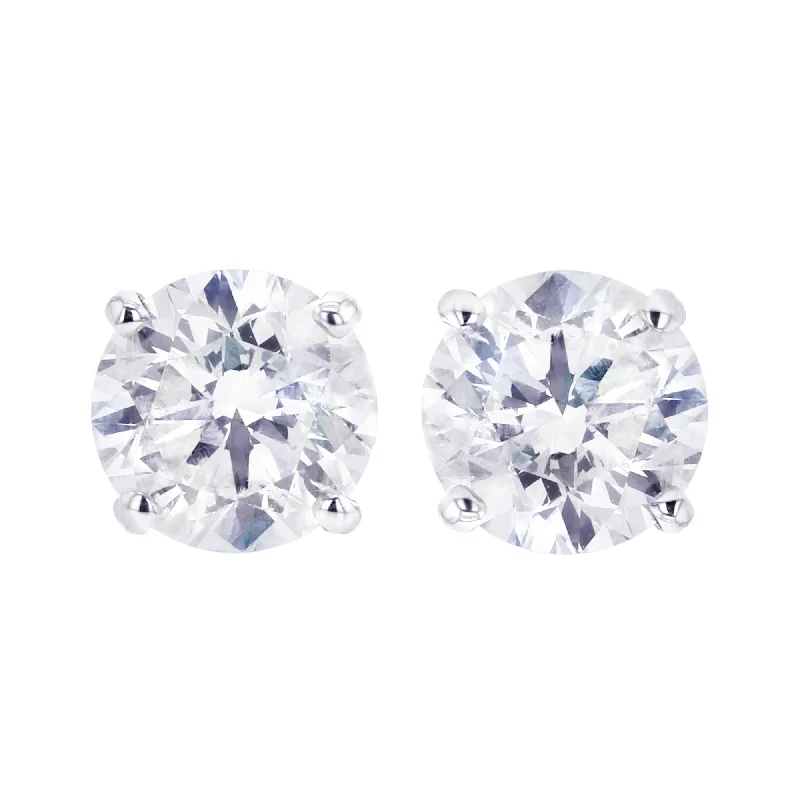 trendy asymmetrical earrings for fashionistas-Anita Diamond Stud Earrings 1/2ct