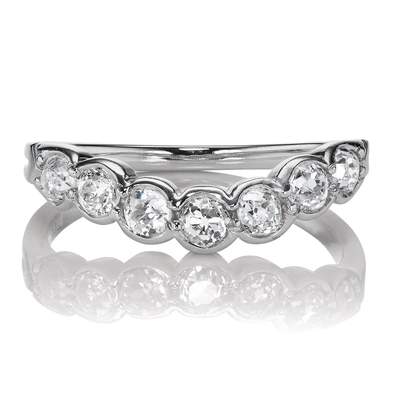 luxurious engagement rings with diamonds -Curved Allure 0.84