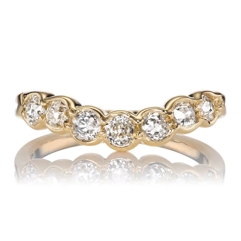 vintage rings for special occasion proposals -Curved Allure 0.70