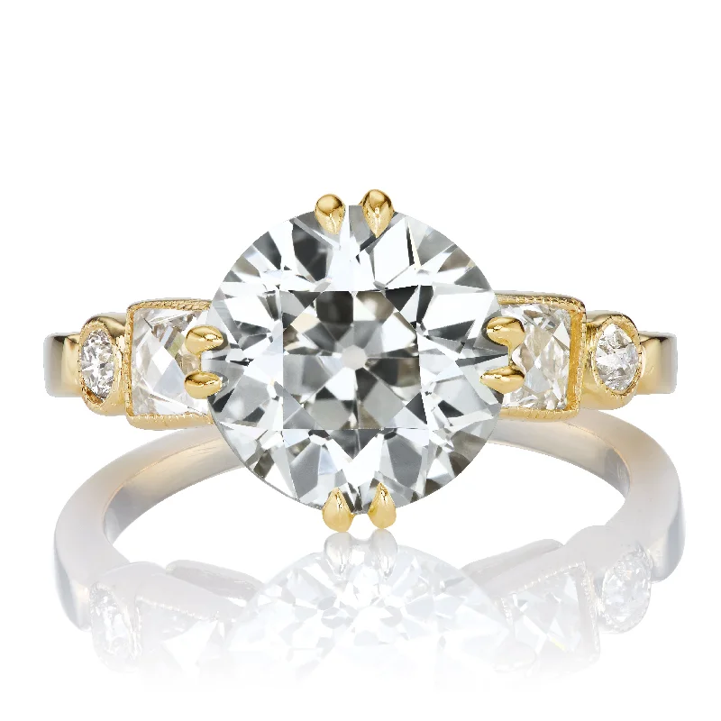 engagement rings with platinum settings -Paloma 3.56