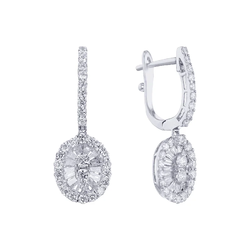 modern ear cuff earrings-Lark Diamond Drop Earrings