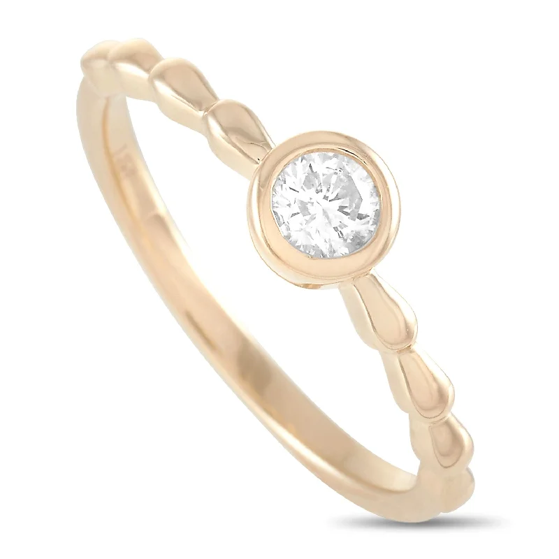 diamond bands for brides with luxurious designs -LB Exclusive 14K Yellow Gold 0.25 ct Diamond Ring