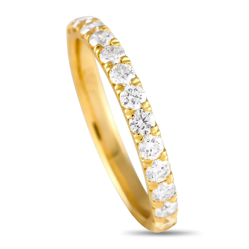 high-quality wedding rings for men -LB Exclusive 14K Yellow Gold 0.61ct Diamond Ring MF25-100124