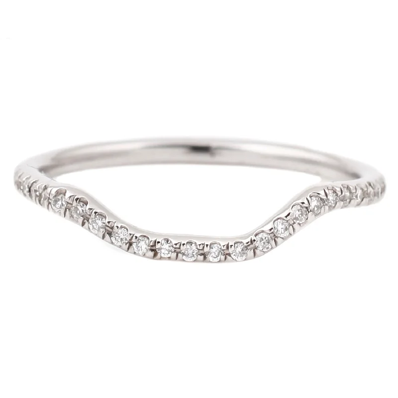 engagement rings with platinum settings -Eternity Nesting Band