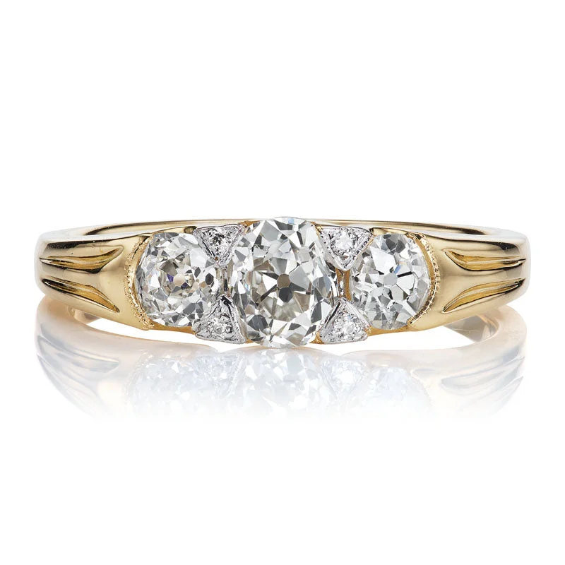 men’s platinum rings with diamonds -Aubrey 1.07