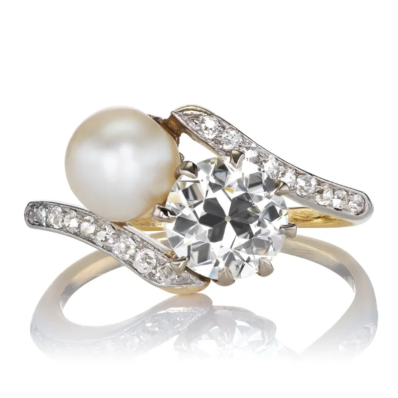 large statement rings with diamonds -Ellery