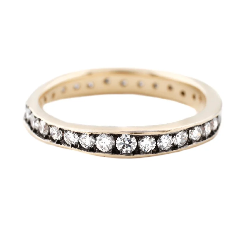 simple yet elegant wedding rings for brides -Absolute Diamond Band