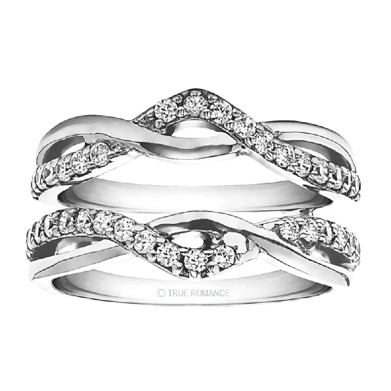 diamond wedding bands with intricate designs -Solitaire Ring Guard/Enhancer, 0.23 twt.