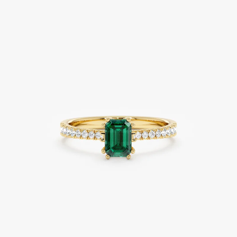 statement cocktail rings for special occasions -Teal Sapphire and Diamond Engagement Ring, Olea