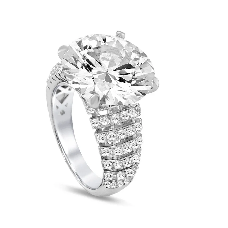 silver engagement rings for men -The Hepburn Ring by Kathy Hilton