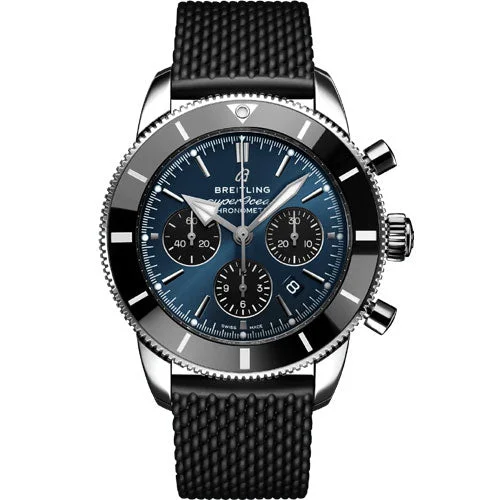 top rated diving watches for men -Breitling Superocean Heritage B01 Chronograph Blue Dial Men 44mm