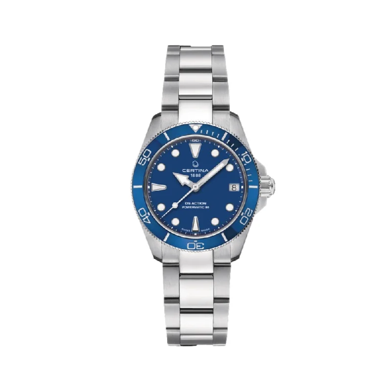 trendy watches for young adults -DS Action Blue Dial, 34.5mm