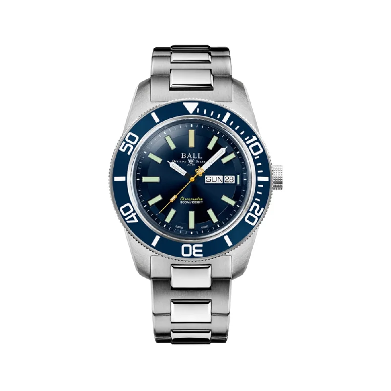 modern wristwatches for men -Engineer Master II Skindiver Heritage Blue Dial