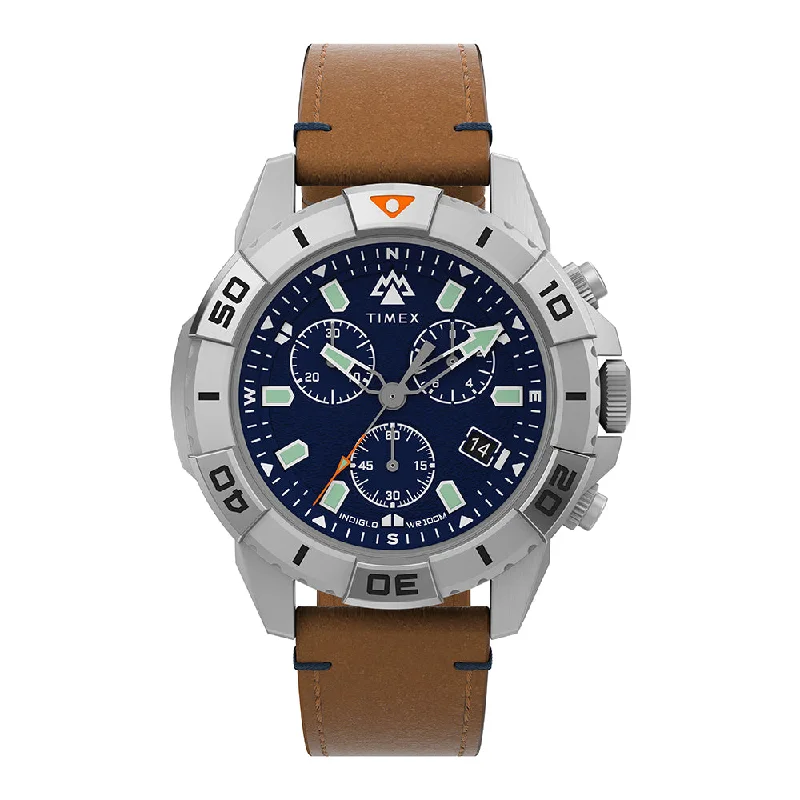 affordable watches for women -Expedition North® Ridge Multifunction 42mm Leather Band