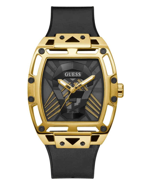 womens watches for vintage-inspired look -Guess - Gents Phoenix Black & Gold Watch  - GW0500G1  - 785679