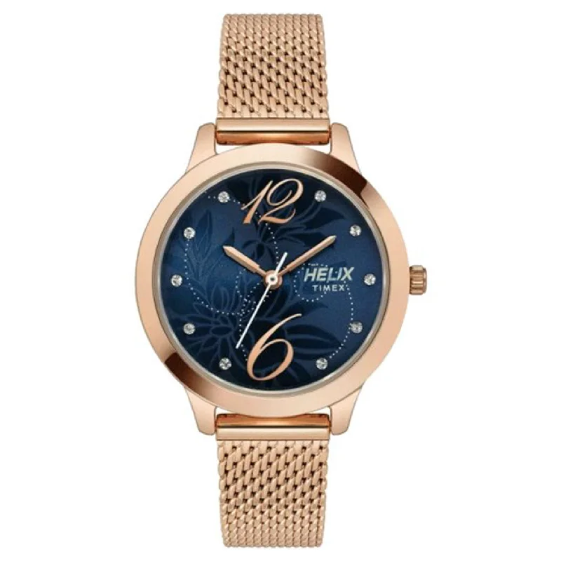 trendy watches for young adults -Helix navy Dial