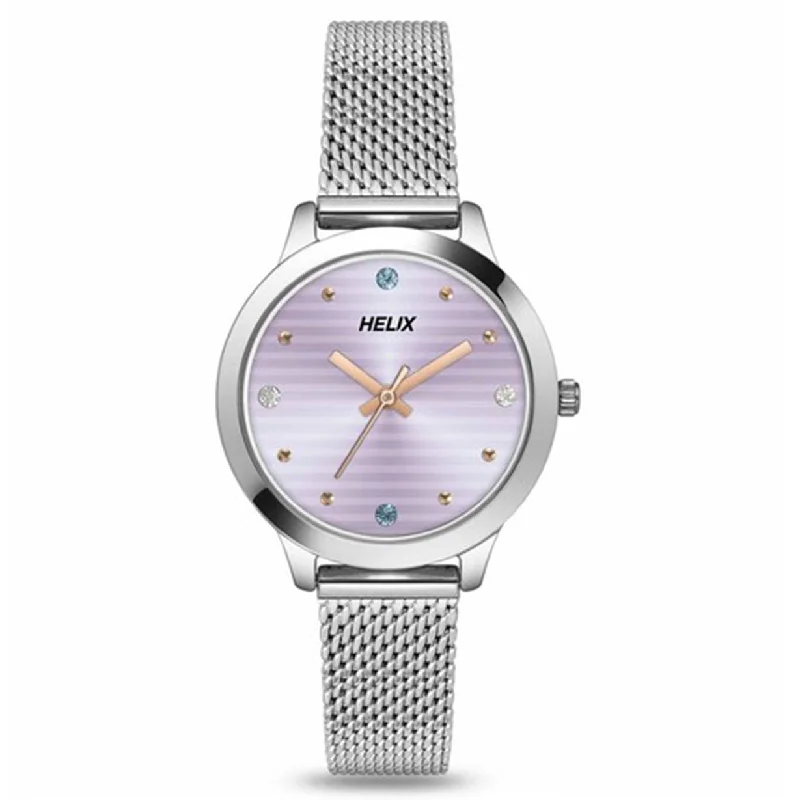 sports watches for women with GPS -Helix Silver Dial