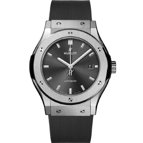 silver watches for women -Hublot Classic Fusion Grey Dial 42mm