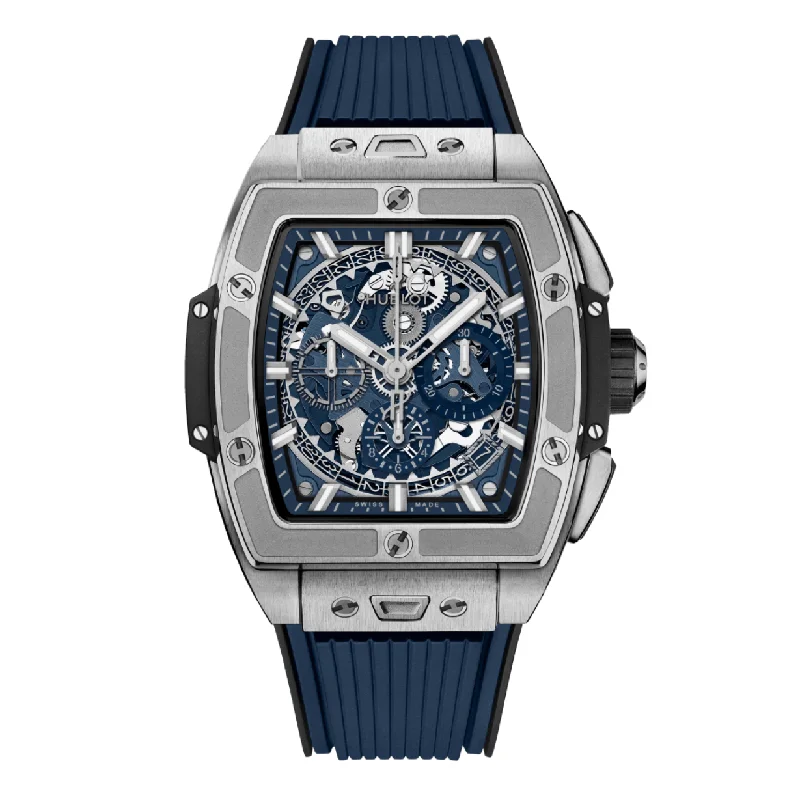 best smartwatch for running and fitness -Hublot Spirit Of Big Bang Titanium Blue Sapphire Dial 42 mm