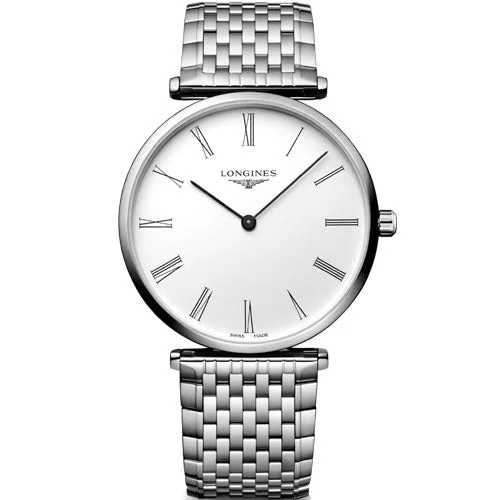 elegant silver watches for women -Longines La Grande Classique White Dial Unisex 38mm