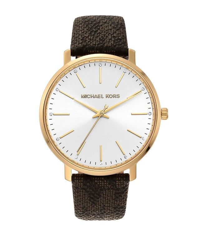 mens watches for formal wear -Michael Kors Pyper White Dial Watch for Women MK2857