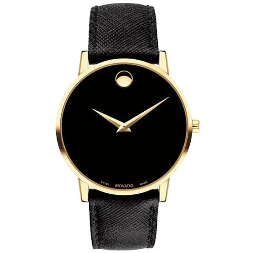 sporty women’s watches for active lifestyle -Movado Museum Classic Black Dial Men 40mm