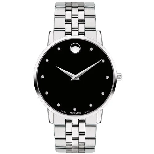 mens watches for casual work attire -Movado Museum Classic Black Dial Men 40mm