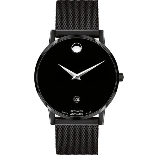 best affordable smartwatches for fitness -Movado Museum Classic Black Dial Men 40mm