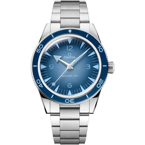 unique watches for women -Omega Seamaster Blue Dial Men 41mm