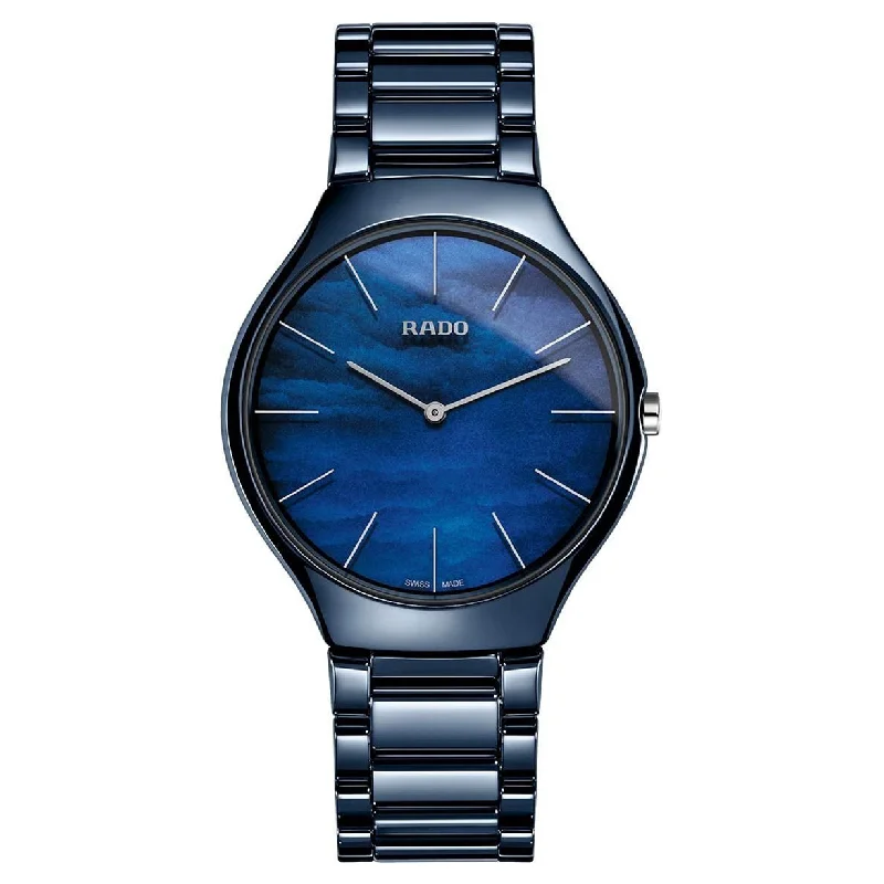 watches for men with automatic movement -Rado True Blue Dial Unisex 39mm