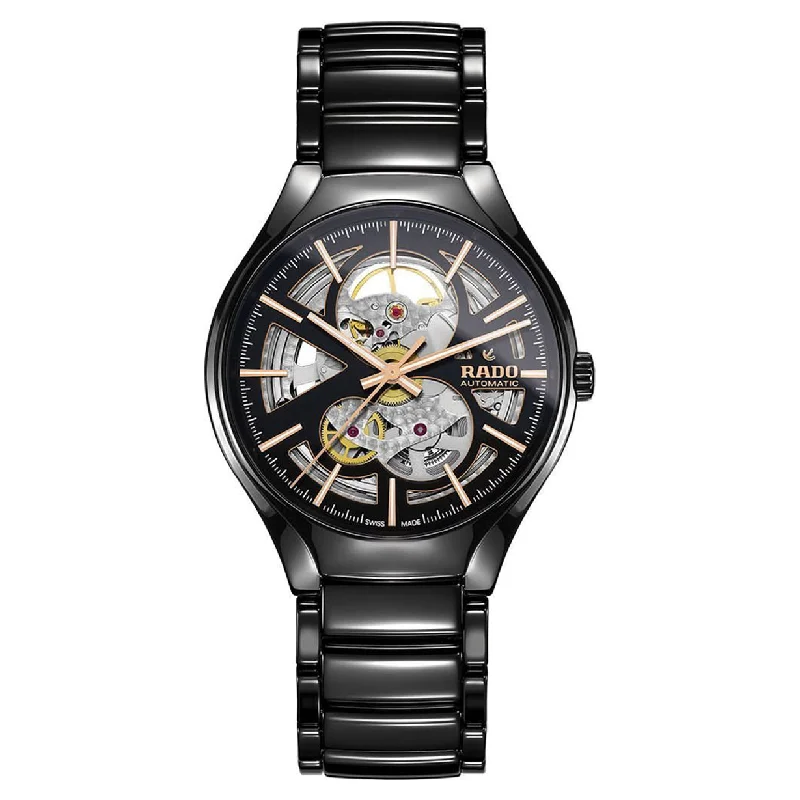 smartwatches with weather tracking features -Rado True Skeleton Dial Unisex 40mm