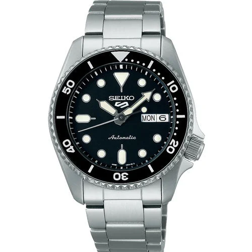 top rated women’s watches -Seiko 5 Sports Black Dial Men 38mm