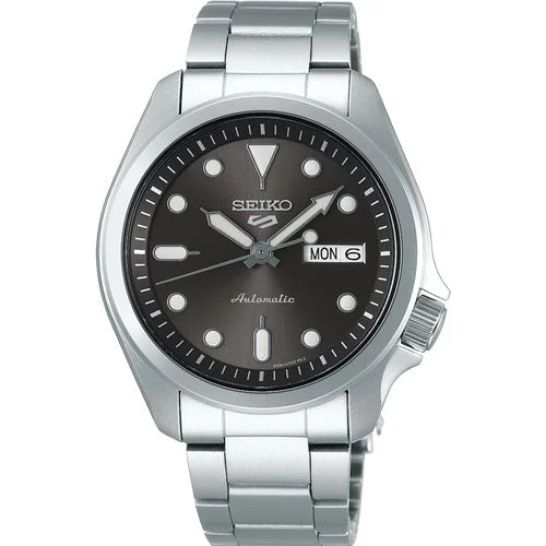 watches with interchangeable straps -Seiko 5 Sports Black Dial Men 40mm