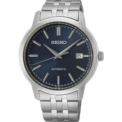 best gift watches for her -Seiko Dress Blue Dial Men 41.2mm