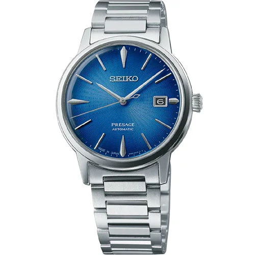 stainless steel watches for men -Seiko Presage Blue Dial Men 39.52mm