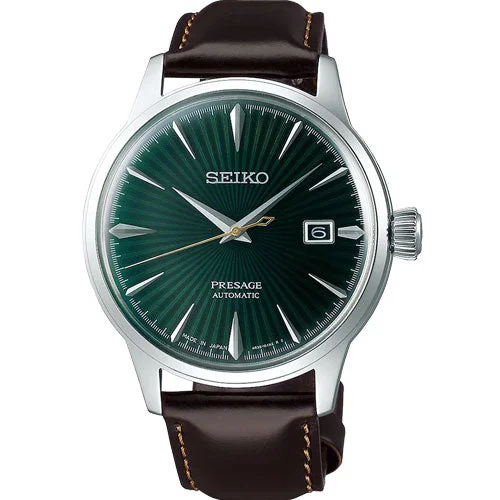 designer watches for men -Seiko Presage Green Dial Men 40.5mm