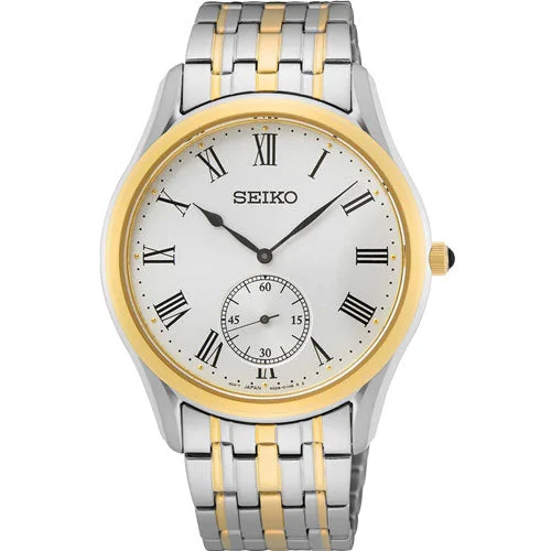 luxury smartwatches for women -Seiko Quartz White Dial Men 39mm