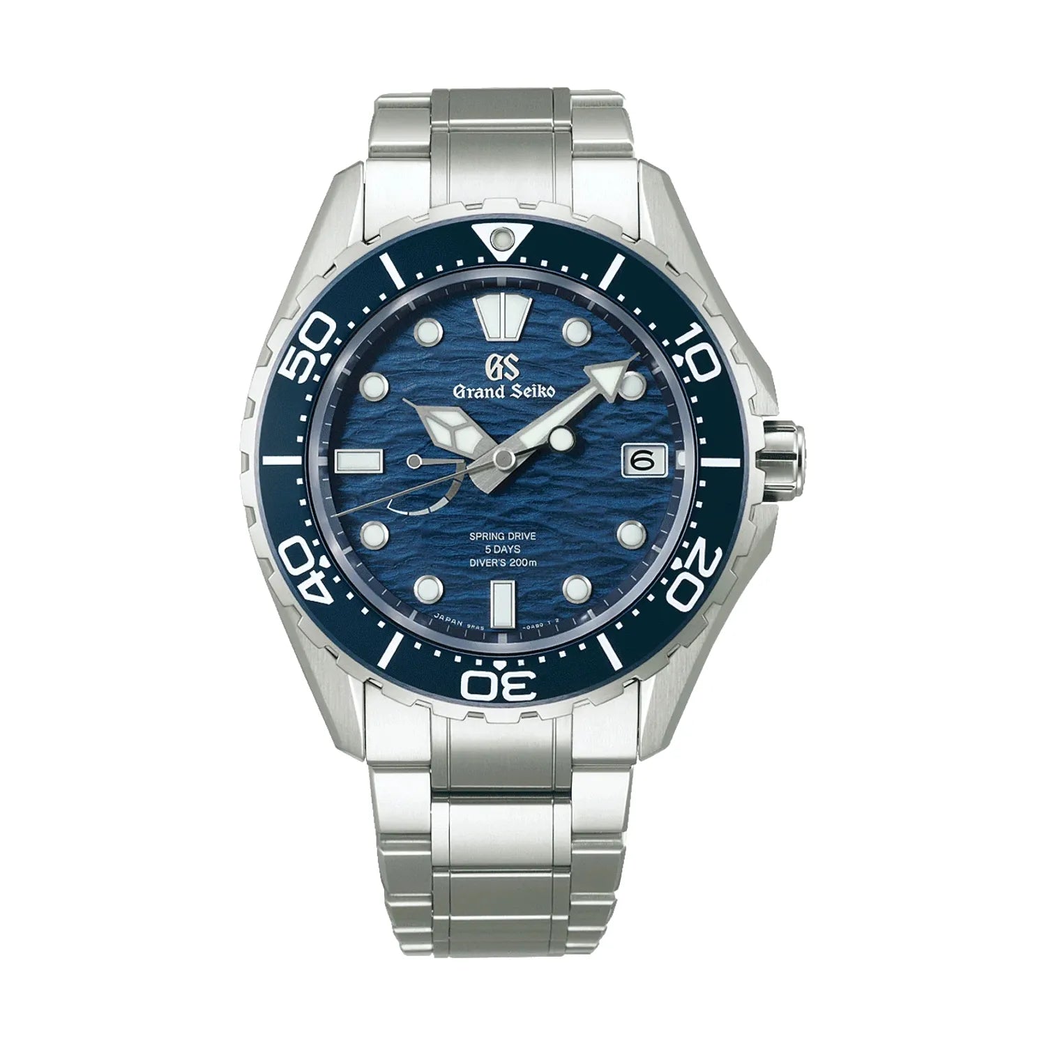 solar watches for men with digital display -SLGA023 "Ushio" Evolution 9 Spring Drive 5 Days 43.8mm - Blue