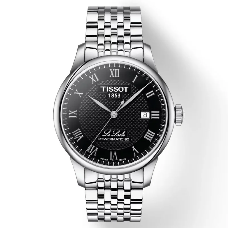 watches for special occasions -Tissot T-Classic Black Dial Men 39.3mm